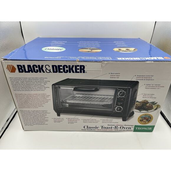 Black & Decker TRO965B Spacemaker Toast-R-Oven Toaster Oven Brand New Open Box - Picture 10 of 10